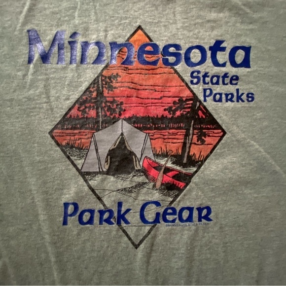 Vintage Winona USA Minnesota State Parks Park Gear Single Stitch Tee - Picture 2 of 7